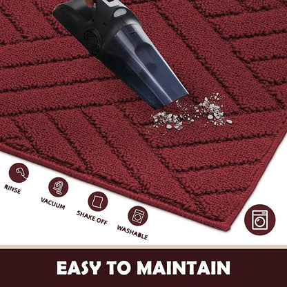 Door Mat Indoor Doormat, Entryway Rug Door Mats Non-Slip Rubber Backing - Image 7