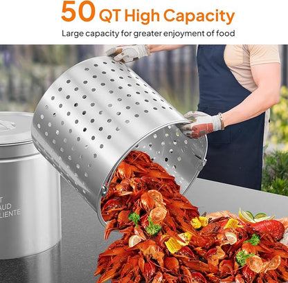 Bonnlo 50QT Turkey Fryer Pot - Image 2