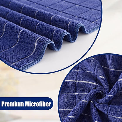 Homaxy Microfiber Kitchen Towels and Dishcloths Set, 12 Pack Soft and Absorbent - Image 2