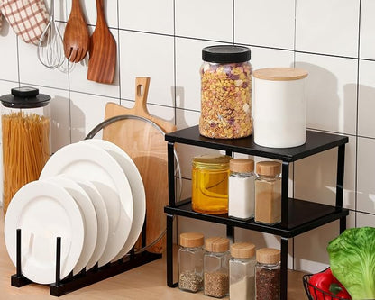 Marsui 4 Pcs Kitchen Organizer Accessories Set Cabinet Organizer Shelf and - Image 4