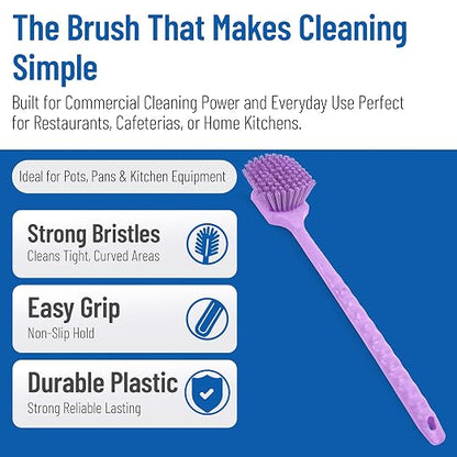 SPARTA 40501EC68 Plastic Large Scrub Brush, Kitchen Brush, Utility Brush - Image 3