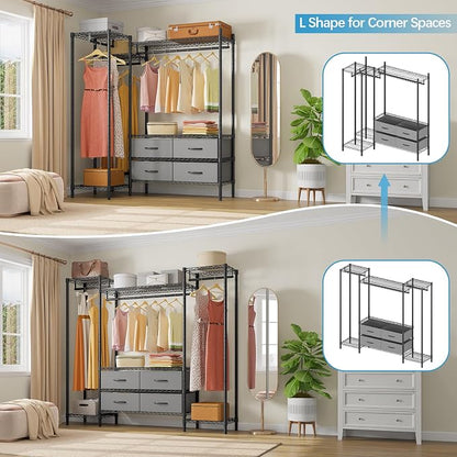 VIPEK V20 Wire Garment Rack Heavy Duty Clothes Rack, Metal Clothing Rack - Image 3