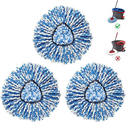BonusLife 3-Pack Mop Head for O-Ceda RinseClean Spin Mop Refill 2-Tank System by BonusLifeInc