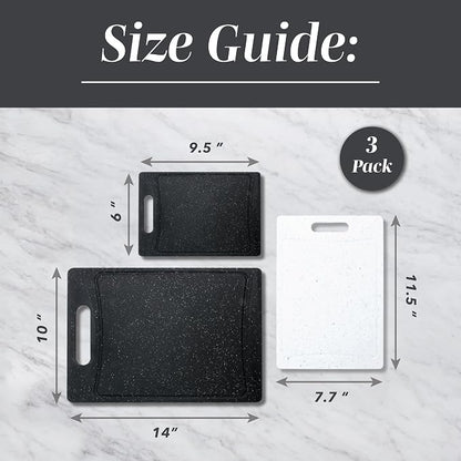 COOK WITH COLOR Non-Slip Cutting Board Set – Kitchen Essentials with Easy Grip - Image 5