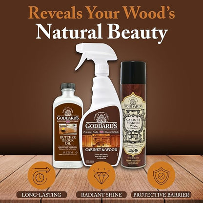 Goddard's Cabinet & Wood Wax Spray, Wood Cleaner & Furniture Polish, Wood - Image 7