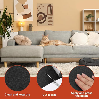 PATIKIL 70x6.2 Inch Linen Repair Tape, Repair Fabric Patch Self Adhesive Couch - Image 3