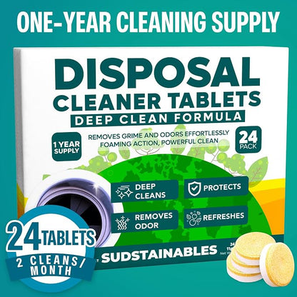Sudstainables Garbage Disposal Cleaner Tablets 24-Pack - Image 9