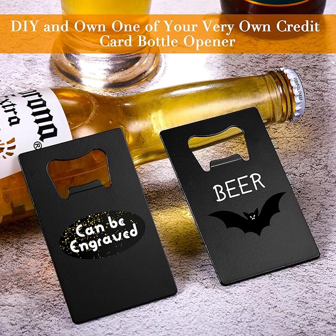 40 Pieces Credit Card Bottle Opener Stainless Steel Poker Wallet Bottle Opener - Image 6