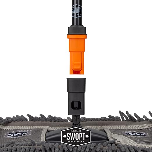 SWOPT 12” Microfiber Dust Mop Head w/Refill — Cleaning Head Interchangeable - Image 4