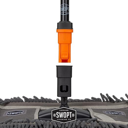 SWOPT 12” Microfiber Dust Mop Head w/Refill — Cleaning Head Interchangeable - Image 4