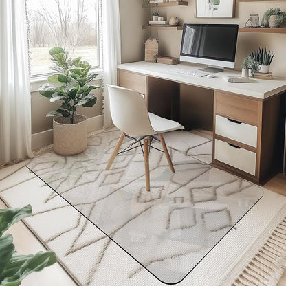 Office Chair Mat for Carpet & Hardwood, Upgraded 32" x 48" Dual Use Tempered - Image 9
