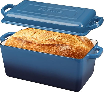 EDGING CASTING Enameled Cast Iron Dutch Oven, Oblong Bread Oven by EDGINGCOOKWARE
