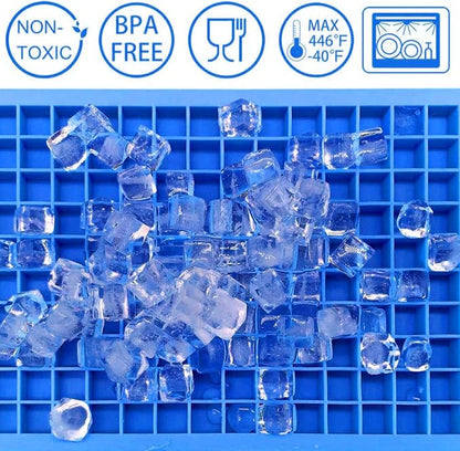 Silicone Ice Cube Tray, 160 Mini Crushed Ice Cube Molds Easy Release Small Ice - Image 4