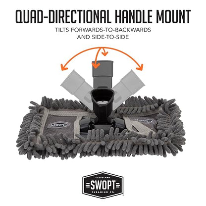 SWOPT 12” Microfiber Dust Mop Head w/Refill — Cleaning Head Interchangeable - Image 9