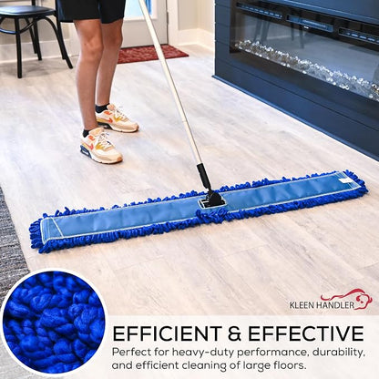 Kleen Handler 48 inch Microfiber Dust Mop | 12 Pack, Extra Large Washable - Image 8