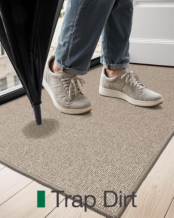 LUMI Indoor Door Mat 32"x47", Ultra Thin Low Profile Non-Slip Doormat - Image 7