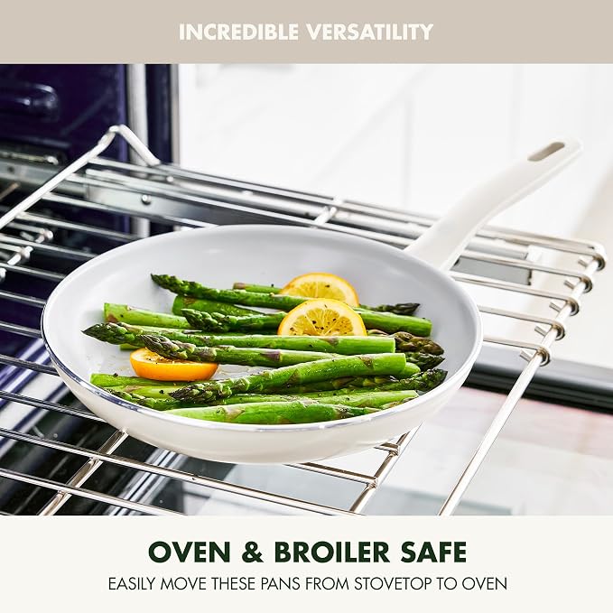 GreenPan Dover Healthy Ceramic Nonstick, 12 Piece Cookware Pots and Pans Set - Image 6