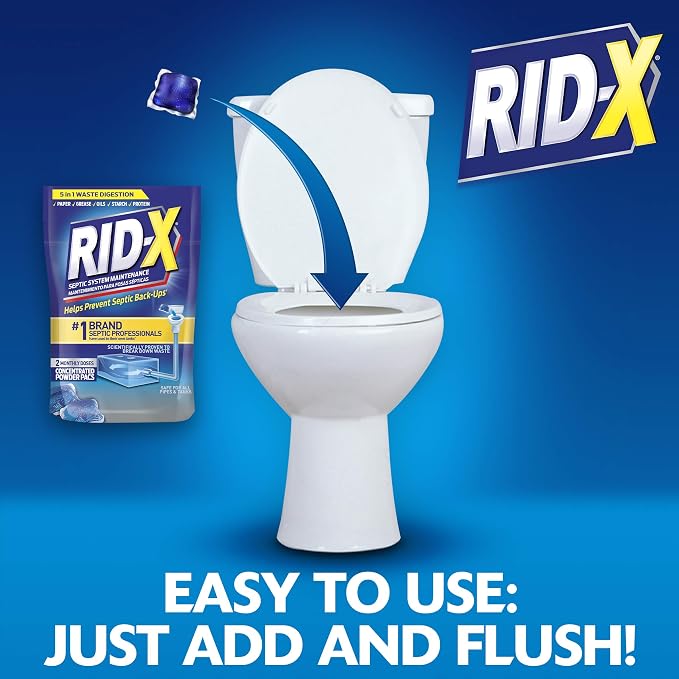 Rid-X Septic System Treatment, Septic Tank Treatment, 3-Monthly Supply Dual - Image 3