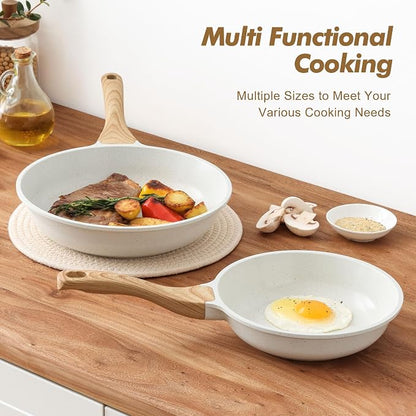 SENSARTE Nonstick Frying Pan Skillets, Healthy Cookware Chef's Pan, PTFE & PFAS - Image 6