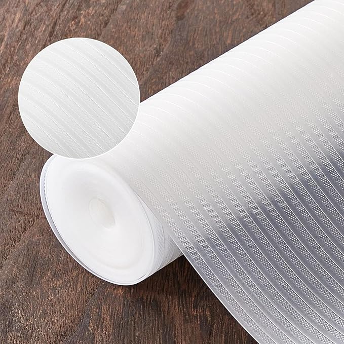 17.5" X 120" Refrigerator Liners Shelf Liner, Fridge Liners Non Slip Washable by McrbeayShelfLiner