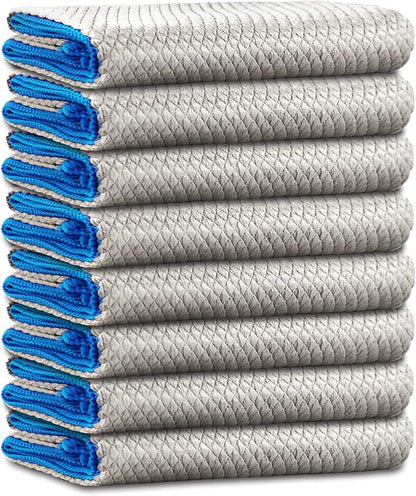 Microfiber Cleaning Cloth Lint Free Glass Cleaner Window Polishing Streak Free by Ekedalen