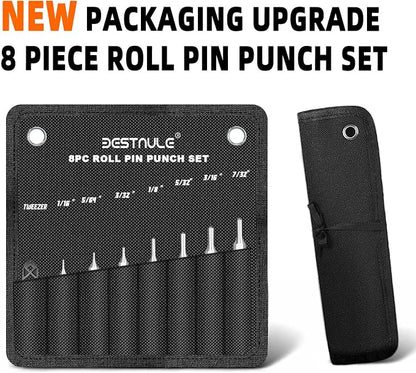 BESTNULE 8 Piece Roll Pin Punch Set, Pin Punch Set, Punch Tools - Image 8