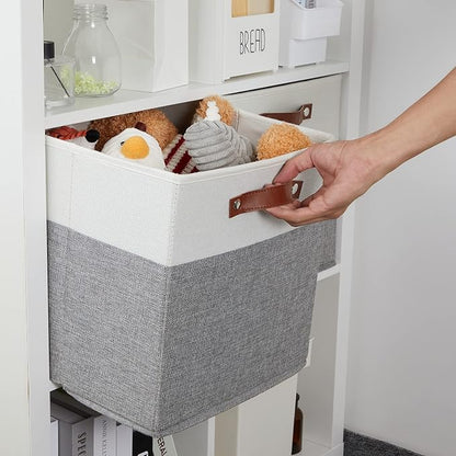 DULLEMELO Storage Cubes 13 inch, Collapsible Sturdy Cube Storage Bins - Image 5