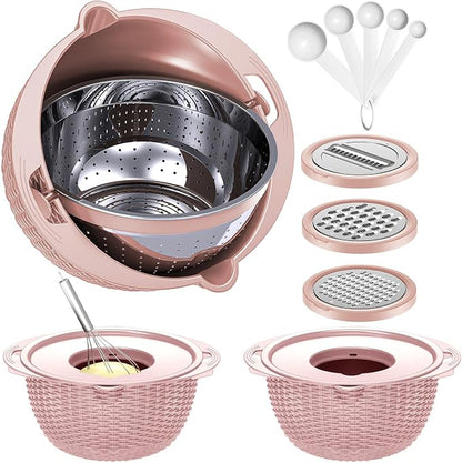 4-1 Colander with Bowl & Spoons Set by Balavina