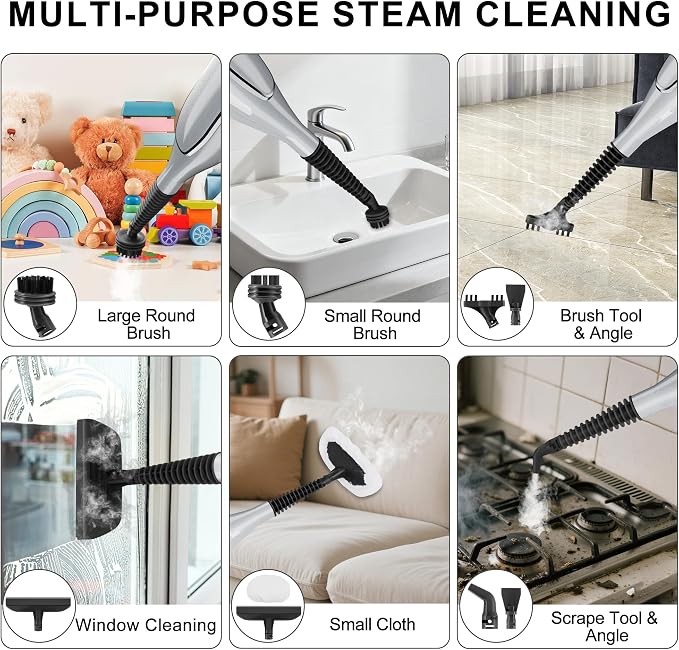 Steam Mop Cleaner, GONGNAR All-in-one Powerful Handheld Steam Cleaner - Image 3