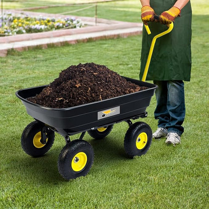 Garden Dump Cart, Heavy-Duty Utility Wagon - Image 6