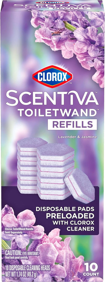 CLOROX Scentiva ToiletWand Toilet Cleaner Refills, Toilet brush, Lavender and - Image 11