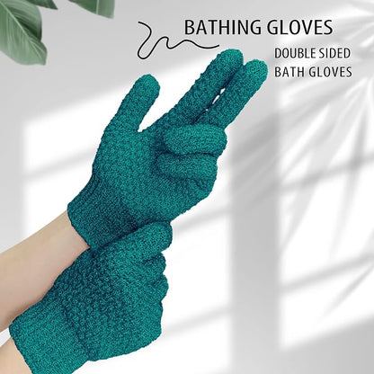 Evridwear Exfoliating Dual Texture Bath Gloves - Image 5
