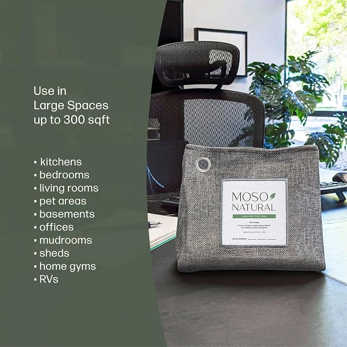 Moso Natural Air Purifying Bag 600g, Premium Bamboo Charcoal Odor Absorber - Image 5
