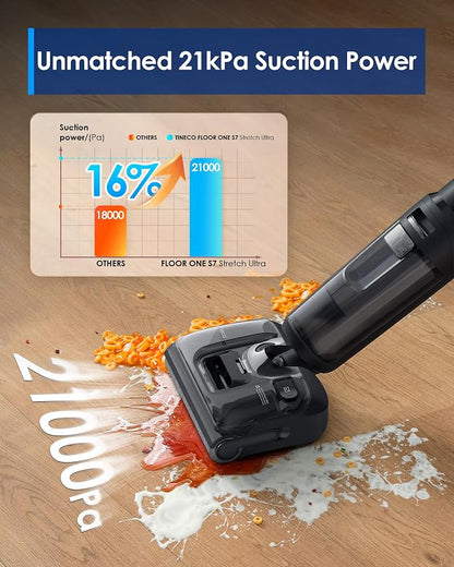 Tineco Floor ONE S7 Stretch Ultra Cordless Wet Dry Vacuum Cleaner, 180°Lay-Flat - Image 6