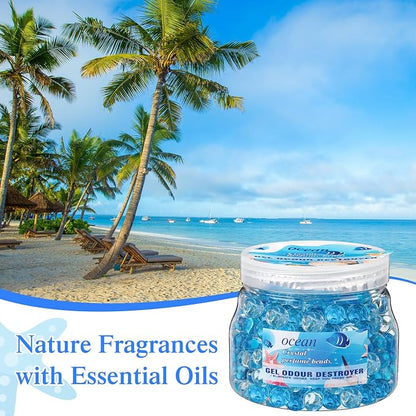 9 Pack Odor Eliminator Gel Beads Bulk 10 Ounces Air Freshener Gel Beads Odor - Image 3