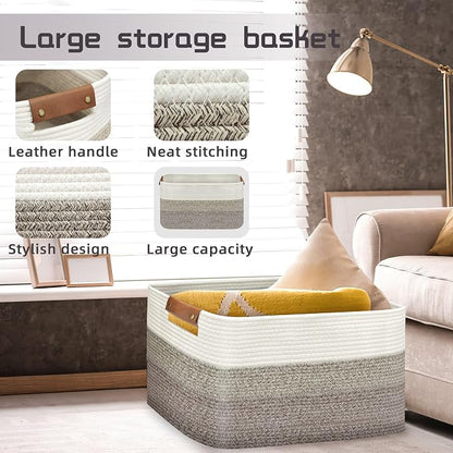 Large Collapsible Laundry Basket, Clothes Hamper - Image 3