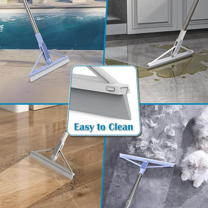 KOLLIEE 61" Replacement Rubber Squeegee Broom Blade 2 Pcs Window Squeegee Blade - Image 5
