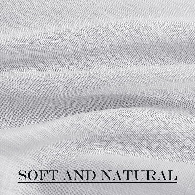 NICETOWN Side Door Curtains for Small Window, Rod Pocket French Window Curtains - Image 5