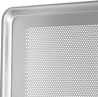 Winco 13” x 18” Perforated Aluminum Sheet Pan, Half Size - Image 2