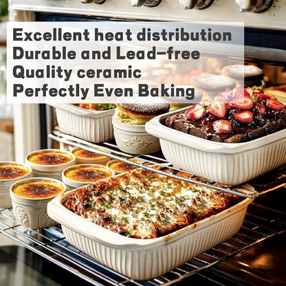 Artena Casserole Dishes For Oven, Ceramic Baking Dish, Large Lasagna Pan - Image 2