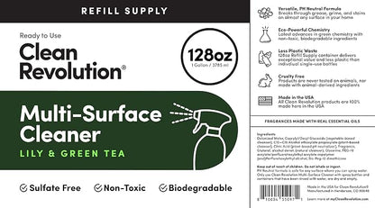 Clean Revolution Multi Surface Cleaner Refill Supply, Eco-Friendly & Plant-Based - Image 4