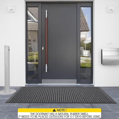 Indoor Outdoor Front Door Mats, Garage Entrance, Stain and Fade Resistant - Image 9