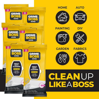 Grime Boss Heavy Duty Wipes | Wet Wipes Used - Image 3