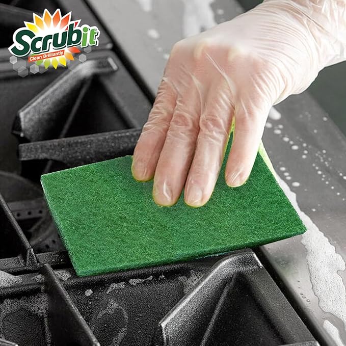 Scouring Pads - Heavy Duty Household Cleaning Scrubber - Reusable Scrubbing - Image 3
