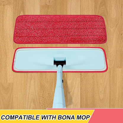 8 Pack 16.5 inch Reusable Mop Pads Microfiber Spray Mop Replacement Heads - Image 2