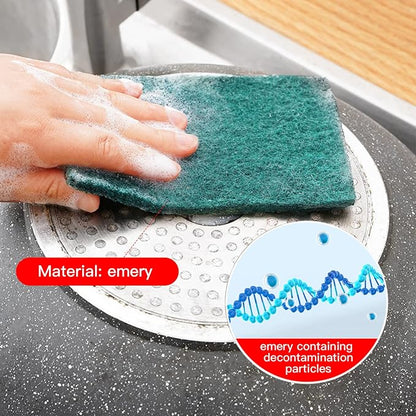Heavy Duty Scour Pads Sponge Dish Scrubber Non-Scratch Green Reusable Household - Image 8