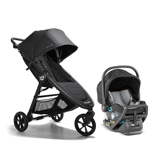 Baby Jogger City Mini GT2 All-Terrain Travel System Includes City GO 2 Infant Car Seat Opulent Black