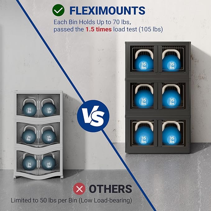 FLEXIMOUNTS 228 QT Stackable Storage Bins - Image 4