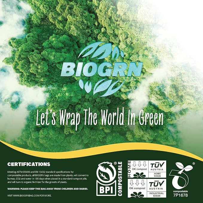 60-64 Gallon Compostable Trash Bags 12 Bags - Image 7