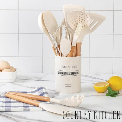 Country Kitchen Non Stick Silicone Utensil Set - Image 5